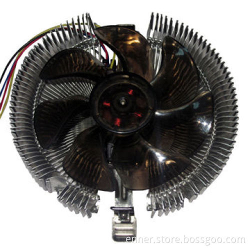 9025PC CPU Cooler with Black Blade/Two Blue Lights Stand Fan S3P
